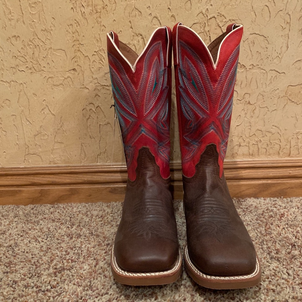 Tony Lama square-toed boots